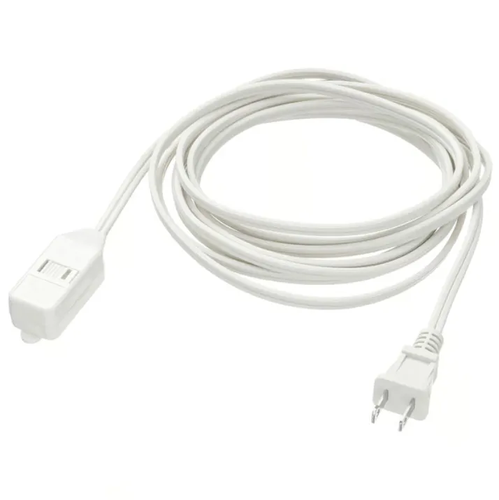 HDMI and extension cord cable routing behind a TV setup