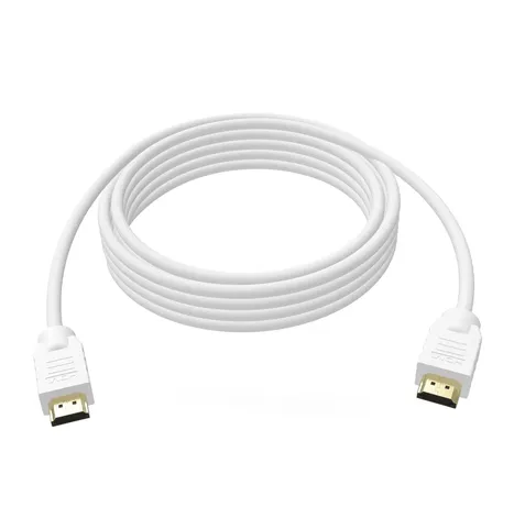 Finished extension cord and HDMI cable management