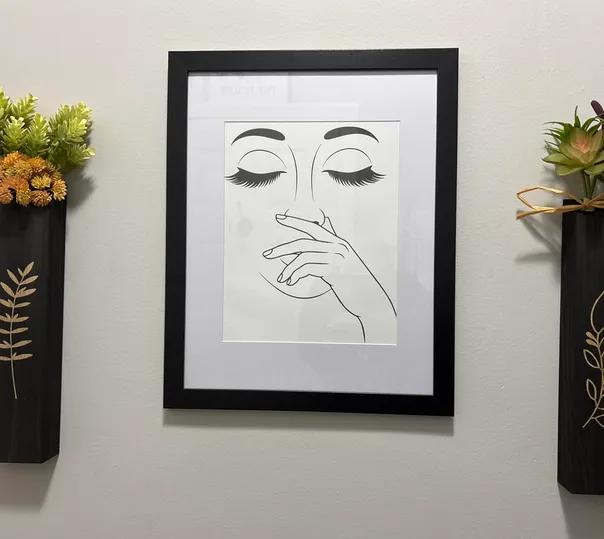 Professional mirror and picture hanging project