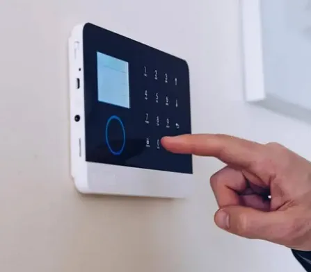Motion detector in a home security setup