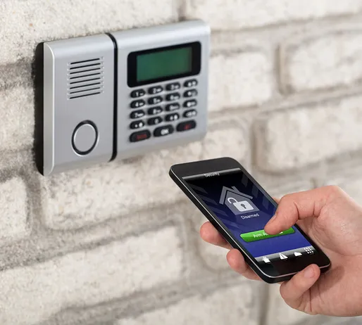 Complete home alarm system installation