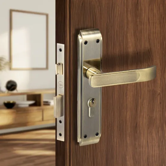 Keypad smart lock on a residential entry door