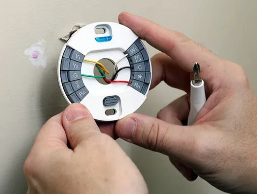 Nest smart thermostat wall installation