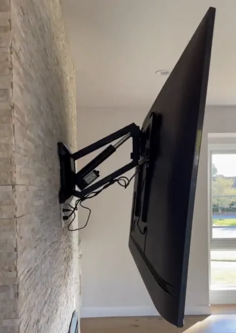 Motorized mount with remote control setup