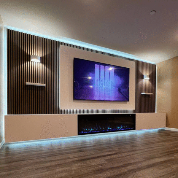 Wall Slat Panels / Walnut - Image 4